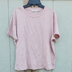Lattelove Pastel Pink Basic Tshirt Lounge Casual Weekend Elevated Mom Medium